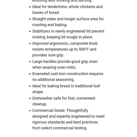 Le Creuset Signature Oval 6 3/4QT Casserole- Cerise - Picture 6 of 15